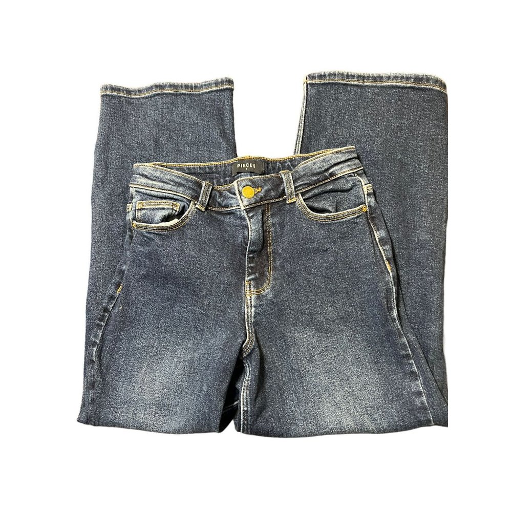 Pieces Jeans PCKAmelia Culotte Blue Jeans Size S